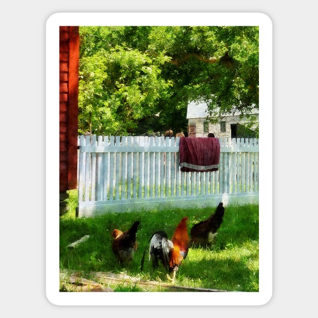 Housekeepers - Laundry Hanging on Fence Sticker by SusanSavad